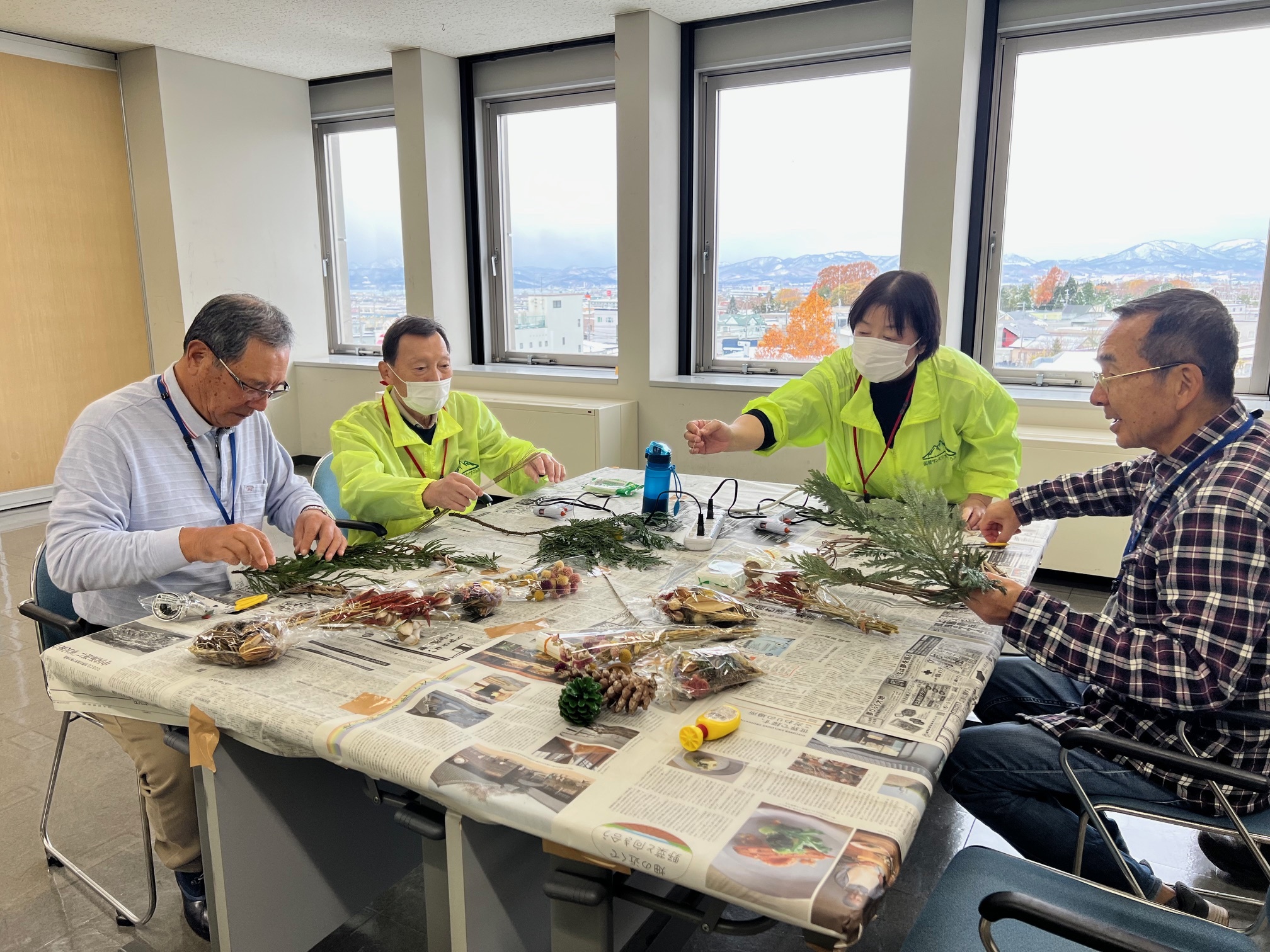 リース作成風景