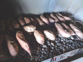 特製の焼き芋器